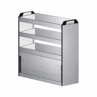 Scaffalature per furgoni realizzato su Ford Connect con cassettiere portautensili per utilizzo professionale
